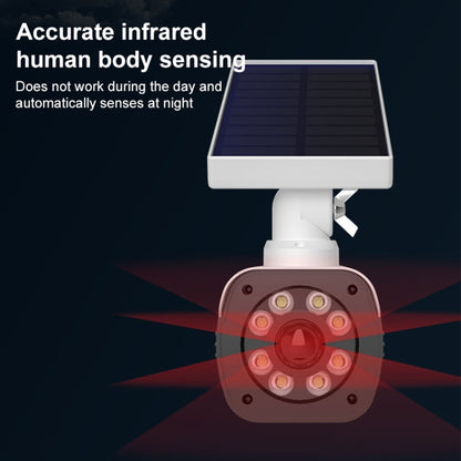 Human Body Sensing Simulation Surveillance Camera Solar Wall Light(White) - Simulated Cameras by buy2fix | Online Shopping UK | buy2fix