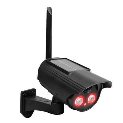 Automatic Rotation Human Body Sensing Simulation Surveillance Camera Solar Wall Light(Black) - Simulated Cameras by buy2fix | Online Shopping UK | buy2fix