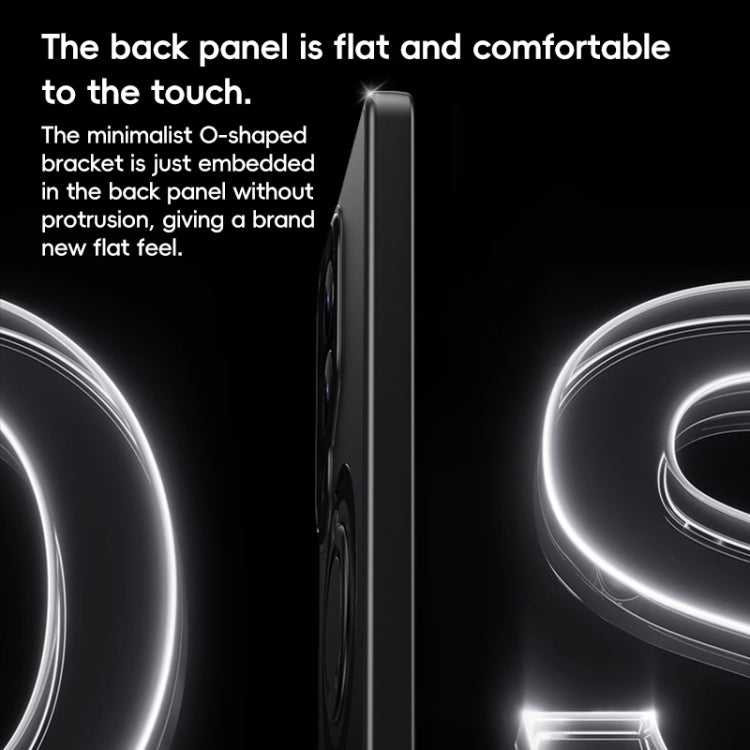 For Samsung Galaxy S25 Ultra 5G Carbon Fiber MagSafe Phone Case with 360 Degree Rotating Holder(Black Grey) by buy2fix