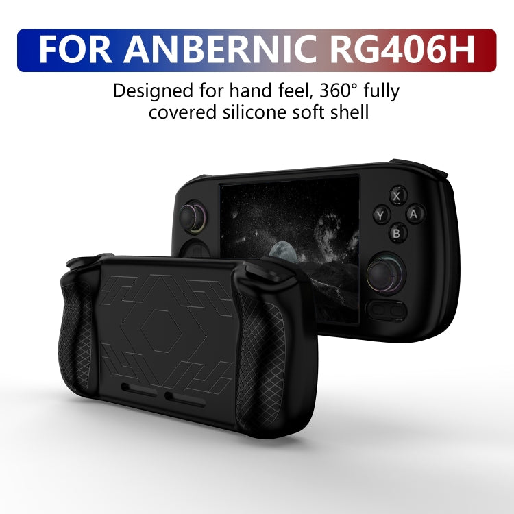 For ANBERNIC RG406H Silicone Game Console Protective Case(Black) - Cases by buy2fix | Online Shopping UK | buy2fix