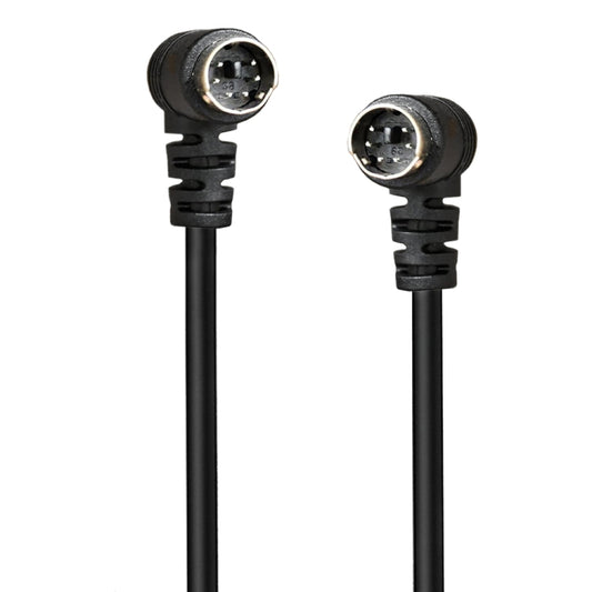 Mini DIN 6 Pin Core Extension Cable, Length:0.5m(Male to Male Elbow) - Cables by buy2fix | Online Shopping UK | buy2fix