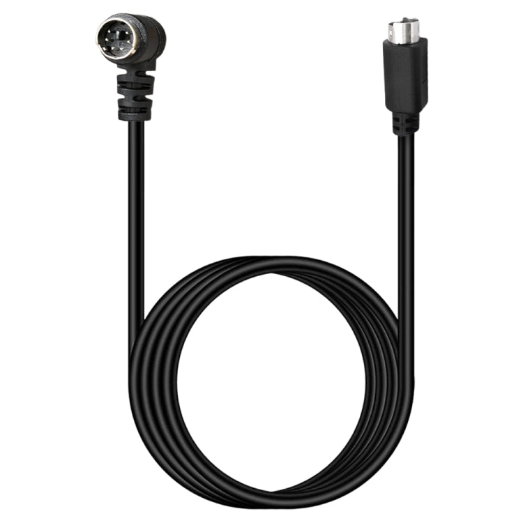 Mini DIN 6 Pin Core Extension Cable, Length:0.5m(Male Elbow to Male Straight) - Cables by buy2fix | Online Shopping UK | buy2fix