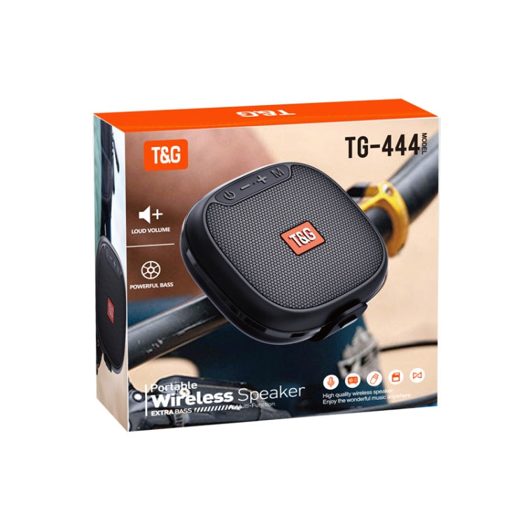 T&G TG-444 TWS Outdoor Cycling Portable IPX6 Wireless Bluetooth Speaker(Black) - Mini Speaker by T&G | Online Shopping UK | buy2fix