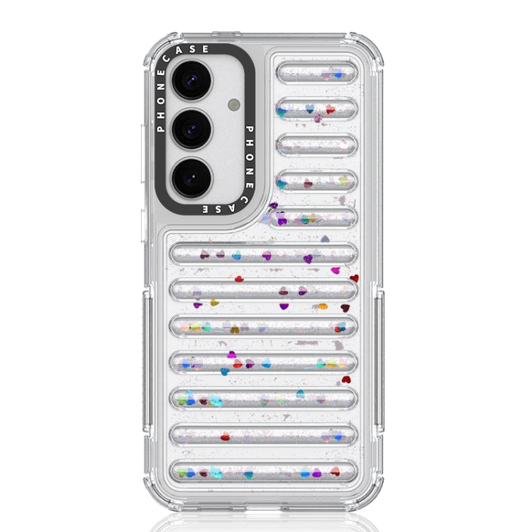 For Samsung Galaxy S25+ 5G Capsule Glitter TPU Hybrid PC Airbag Phone Case(Sequin) by buy2fix