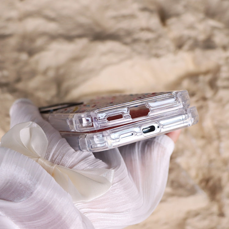 For Samsung Galaxy S25+ 5G Capsule Glitter TPU Hybrid PC Airbag Phone Case(Red) by buy2fix