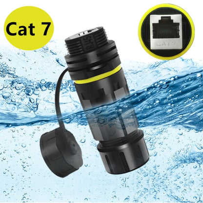 Single Port Straight Cat7 RJ45 Shielded Pure Copper Ethernet Coupler Waterproof LAN Connector - Network Hubs by buy2fix | Online Shopping UK | buy2fix