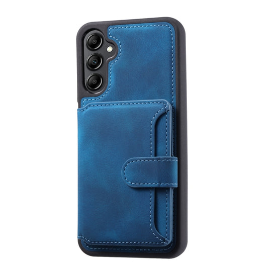 For Samsung Galaxy S25+ 5G Skin Feel Dream RFID Anti-theft PU Card Bag Phone Case(Peacock Blue) by buy2fix
