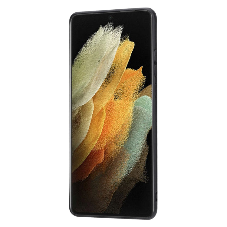 For Samsung Galaxy S25 Ultra 5G Calfskin Card Slot TPU Hybrid PU Phone Case(Brown) by buy2fix