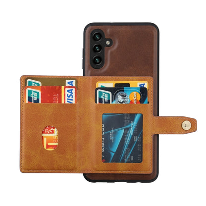 For Samsung Galaxy S25+ 5G Calfskin Card Slot TPU Hybrid PU Phone Case(Black) by buy2fix