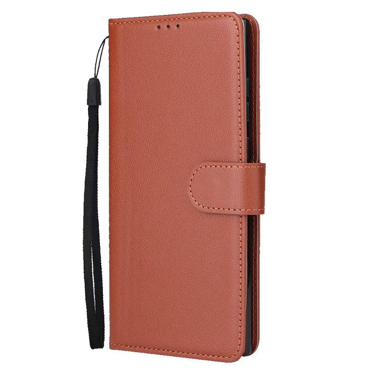 For Samsung Galaxy S25 Ultra 5G 3-Card Slots Multifunctional Leather Phone Case(Brown) by buy2fix