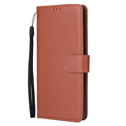 For Samsung Galaxy S25 Ultra 5G 3-Card Slots Multifunctional Leather Phone Case(Brown) by buy2fix