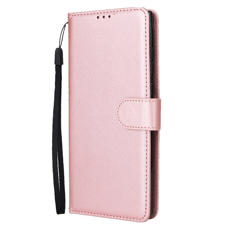 For Samsung Galaxy S25 Ultra 5G 3-Card Slots Multifunctional Leather Phone Case(Rose Gold) by buy2fix