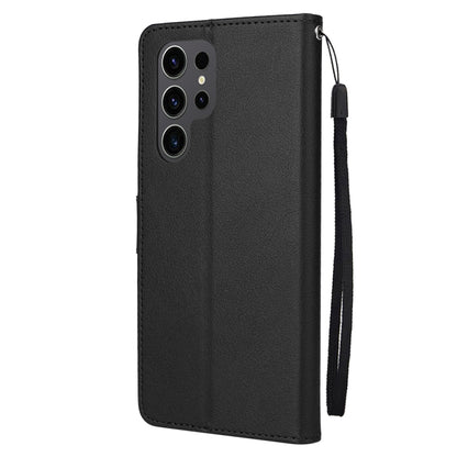 For Samsung Galaxy S25 Ultra 5G 3-Card Slots Multifunctional Leather Phone Case(Black) by buy2fix
