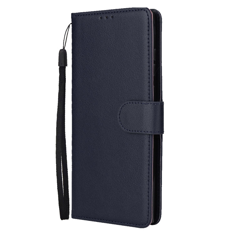 For Samsung Galaxy S25 Ultra 5G 3-Card Slots Multifunctional Leather Phone Case(Blue) by buy2fix