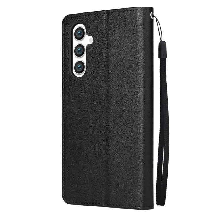 For Samsung Galaxy S25+ 5G 3-Card Slots Multifunctional Leather Phone Case(Black) by buy2fix