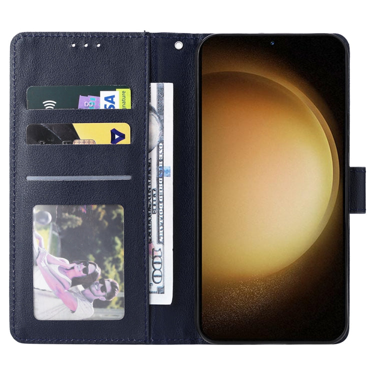 For Samsung Galaxy S25+ 5G 3-Card Slots Multifunctional Leather Phone Case(Blue) by buy2fix