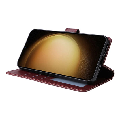 For Samsung Galaxy S25+ 5G 3-Card Slots Multifunctional Leather Phone Case(Wine Red) by buy2fix