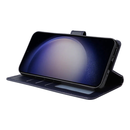 For Samsung Galaxy S25 5G 3-Card Slots Multifunctional Leather Phone Case(Blue) by buy2fix