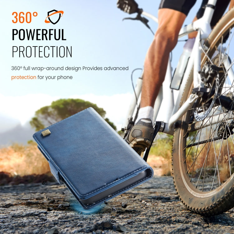 For iPhone 11 Pro AutSpace A11 Side Buckle MagSafe Magnetic RFID Phone Leather Case(Blue) - iPhone 11 Pro Cases by AutSpace | Online Shopping UK | buy2fix