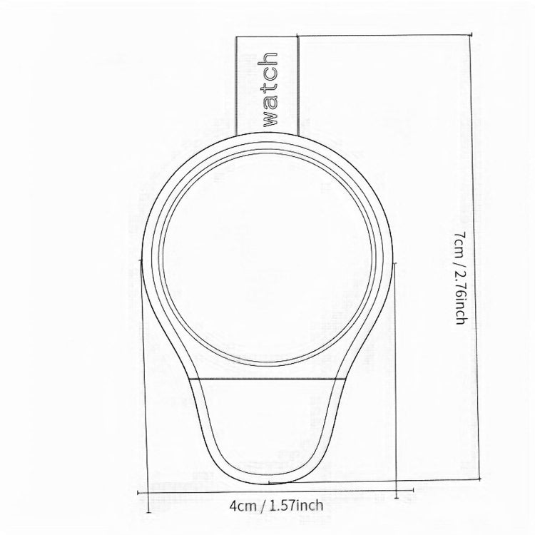 For Apple Watch Series A01 Portable Wireless Charger(White) - Charger / Holder by buy2fix | Online Shopping UK | buy2fix