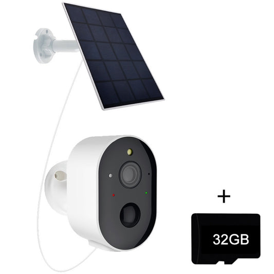 3MP Graffit Version Outdoor HD Solar Panel Wireless WiFi Surveillance Camera, Memory Card:32GB(US Plug) - Wireless Camera by buy2fix | Online Shopping UK | buy2fix