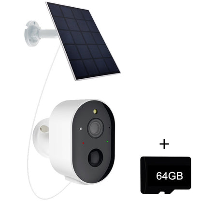 3MP Graffit Version Outdoor HD Solar Panel Wireless WiFi Surveillance Camera, Memory Card:64GB(US Plug) - Wireless Camera by buy2fix | Online Shopping UK | buy2fix