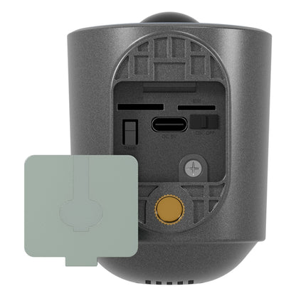 WiFi Tuya Smart Version HD Low Power Consumption Battery Camera, EU Plug, Memory Card:128GB(Grey) - Wireless Camera by buy2fix | Online Shopping UK | buy2fix