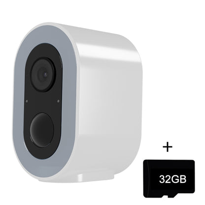 WiFi Tuya Smart Version HD Low Power Consumption Battery Camera, US Plug, Memory Card:32GB(White) - Wireless Camera by buy2fix | Online Shopping UK | buy2fix