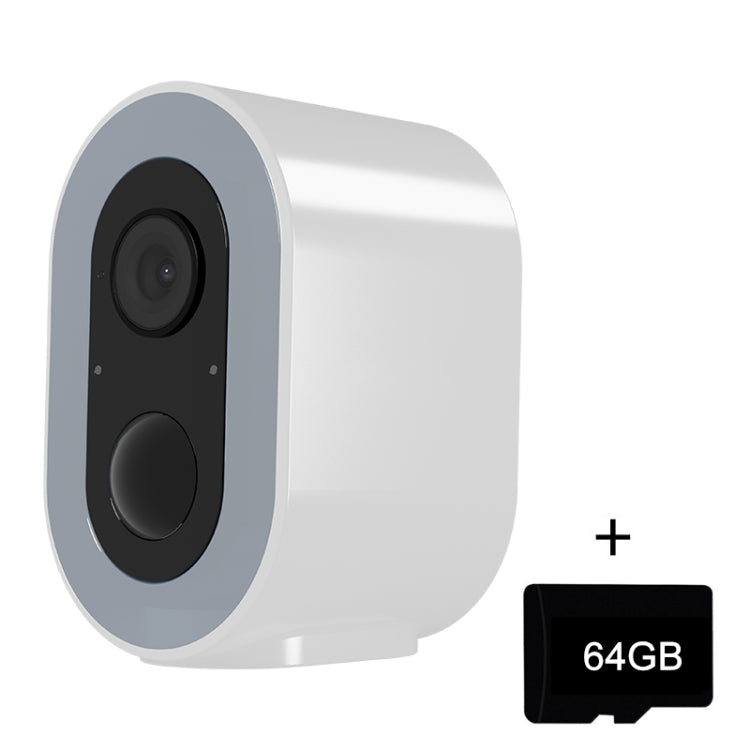 WiFi Tuya Smart Version HD Low Power Consumption Battery Camera, US Plug, Memory Card:64GB(White) - Wireless Camera by buy2fix | Online Shopping UK | buy2fix