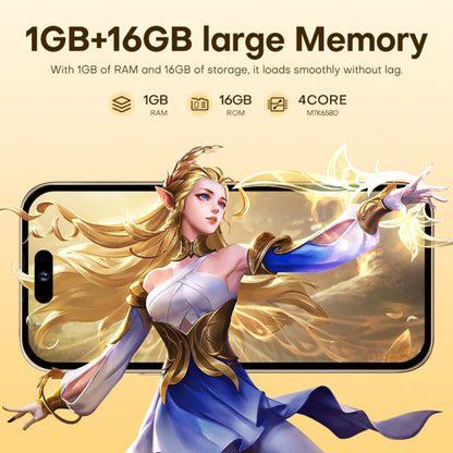 U218 / i16 Pro Max, 1GB+16GB, 6.6 inch Android 8.1 MTK6580A Quad Core, OTG, Network: 3G, Dual SIM, Plug:EU Plug(Black) -  by buy2fix | Online Shopping UK | buy2fix