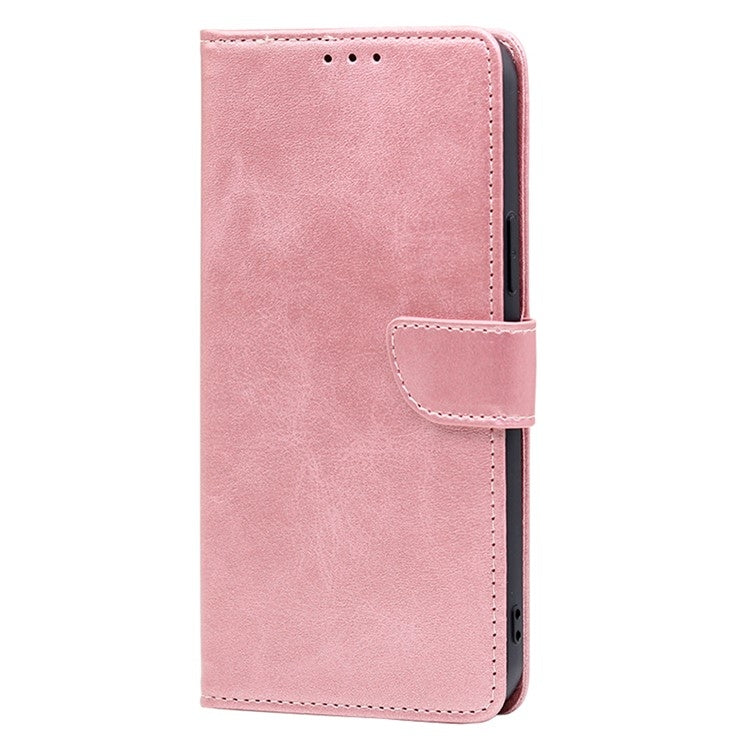 For Samsung Galaxy S25+ 5G Calf Texture Buckle Flip Leather Phone Case(Rose Gold) by buy2fix