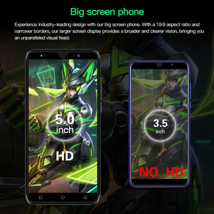 Povo6 Neo / DP29, 1GB+16GB, Face Identification, 5.0 inch Android 8.1 MTK6580M Quad Core, Network: 3G, Dual SIM, Plug:EU Plug(Green) -  by buy2fix | Online Shopping UK | buy2fix