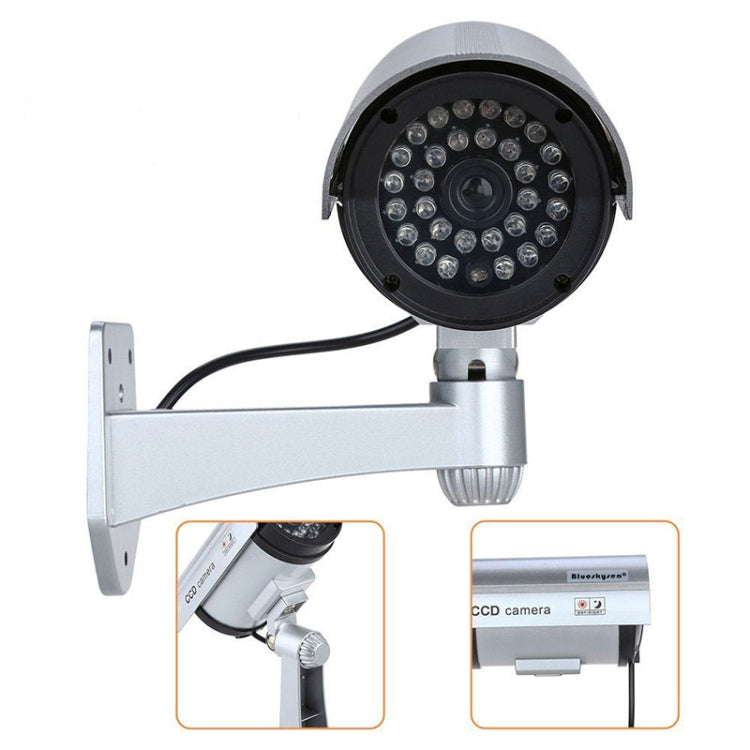 Waterproof Simulation Surveillance Camera with LED Flash Light(Black) - Simulated Cameras by buy2fix | Online Shopping UK | buy2fix
