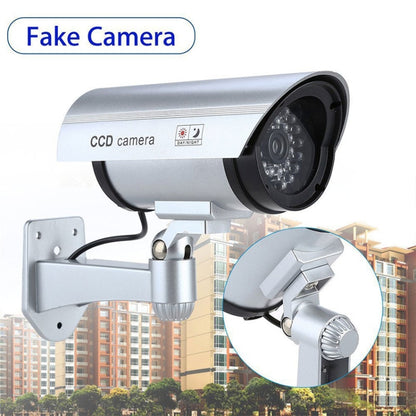 Waterproof Simulation Surveillance Camera with LED Flash Light(Black) - Simulated Cameras by buy2fix | Online Shopping UK | buy2fix