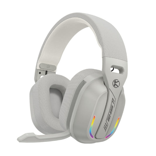 Bluetooth 5.4 Head-mounted RGB Wireless Bluetooth Gaming Headset(Grey) - Headset & Headphone by buy2fix | Online Shopping UK | buy2fix