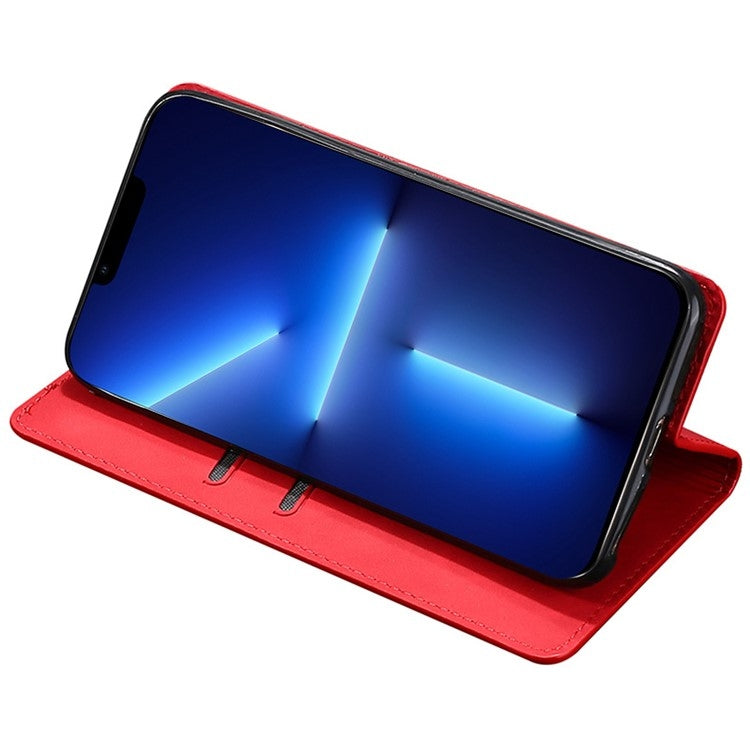 For Samsung Galaxy S25 Ultra 5G Skin Feel Magnetic Leather Phone Case(Red) by buy2fix