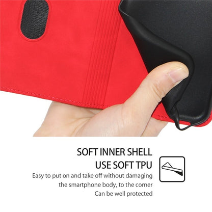 For Samsung Galaxy S25 Ultra 5G Skin Feel Magnetic Leather Phone Case(Red) by buy2fix