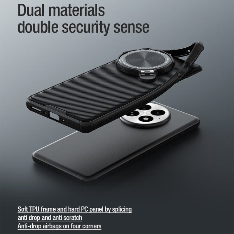 For OnePlus 13 NILLKIN Black Mirror Prop CD Texture Mirror Phone Case(Black) - OnePlus Cases by NILLKIN | Online Shopping UK | buy2fix