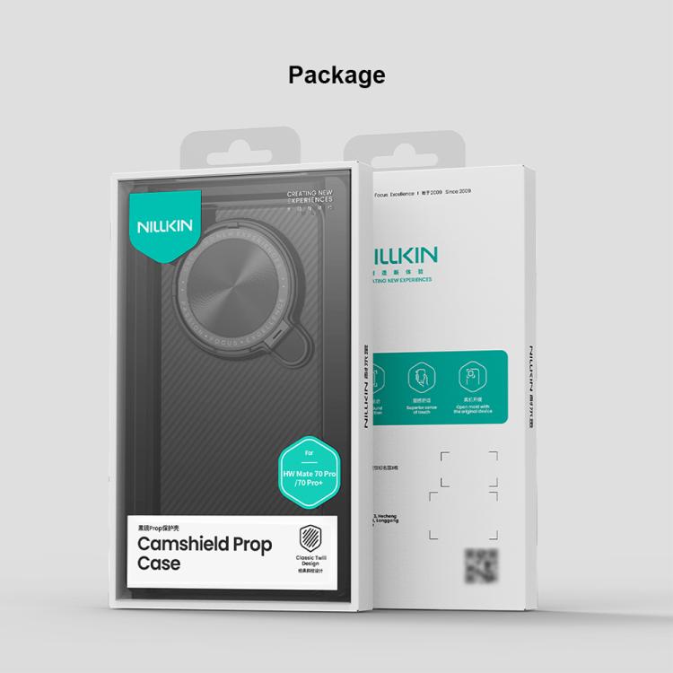 For Huawei Mate 70 Pro / 70 Pro+ NILLKIN CamShield Prop Translucent PC Phone Case(Black) - Huawei Cases by NILLKIN | Online Shopping UK | buy2fix