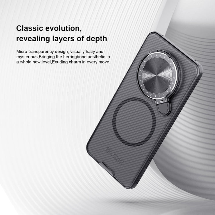 For Huawei Mate 70 NILLKIN CamShield Prop MagSafe Magnetic Translucent PC Phone Case(Black) - Huawei Cases by NILLKIN | Online Shopping UK | buy2fix