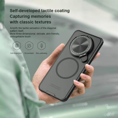 For Huawei Mate 70 NILLKIN CamShield Prop MagSafe Magnetic Translucent PC Phone Case(Black) - Huawei Cases by NILLKIN | Online Shopping UK | buy2fix