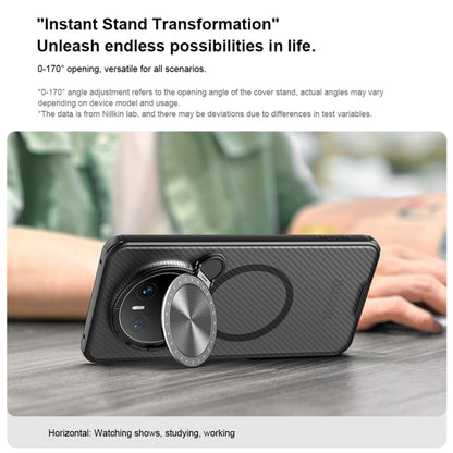 For Huawei Mate 70 NILLKIN CamShield Prop MagSafe Magnetic Translucent PC Phone Case(Black) - Huawei Cases by NILLKIN | Online Shopping UK | buy2fix