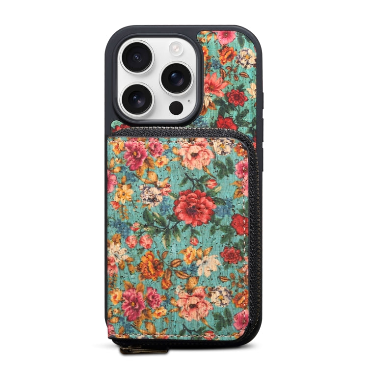 For iPhone 12 Pro Denior D23 MagSafe Detachable Zipper Wallet Holder Phone Case(Blue) - iPhone 12 / 12 Pro Cases by Denior | Online Shopping UK | buy2fix