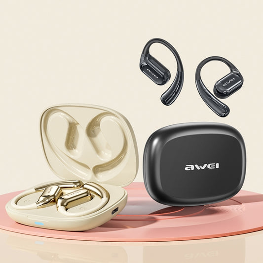 awei TZ8 OWS Open Wireless Bluetooth Earphone(Black) - Bluetooth Earphone by awei | Online Shopping UK | buy2fix