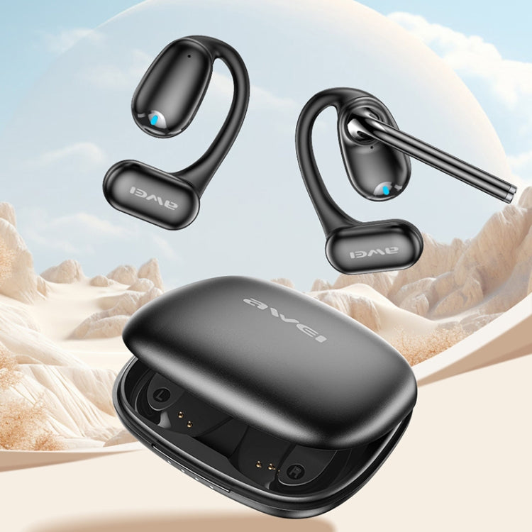 awei TZ9 OWS Open Wireless Bluetooth Earphone(Black) - Bluetooth Earphone by awei | Online Shopping UK | buy2fix