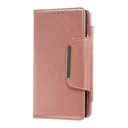 For Samsung Galaxy S25 Ultra 5G Multifunctional 7-Card Wallet Leather Phone Case(Rose Gold) by buy2fix