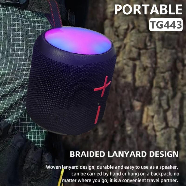 T&G TG-443 Outdoor Portable Colorful Wireless Bluetooth Speaker(Black) - Desktop Speaker by T&G | Online Shopping UK | buy2fix