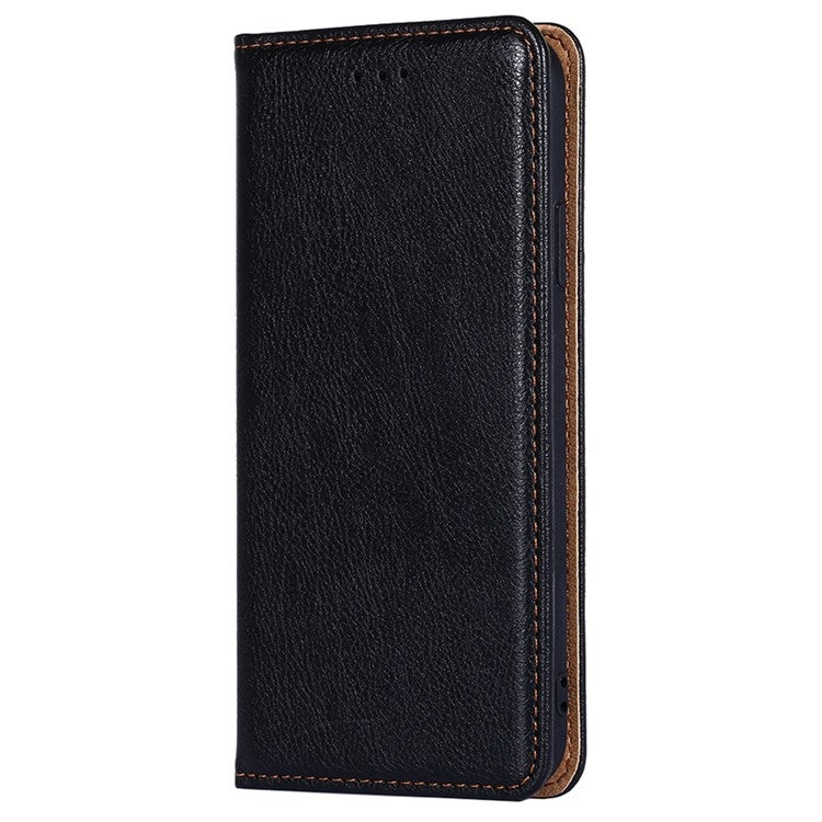 For Samsung Galaxy S25+ 5G Gloss Oil Solid Color Magnetic Leather Phone Case(Black) by buy2fix