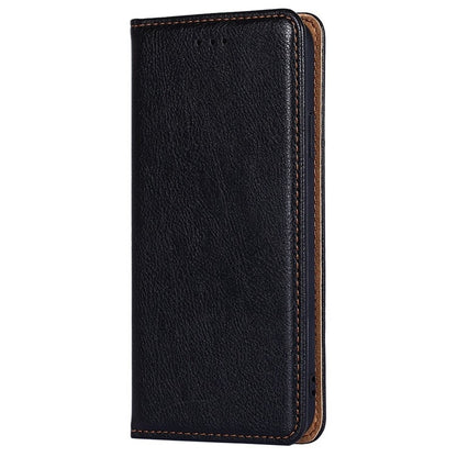 For Samsung Galaxy S25+ 5G Gloss Oil Solid Color Magnetic Leather Phone Case(Black) by buy2fix