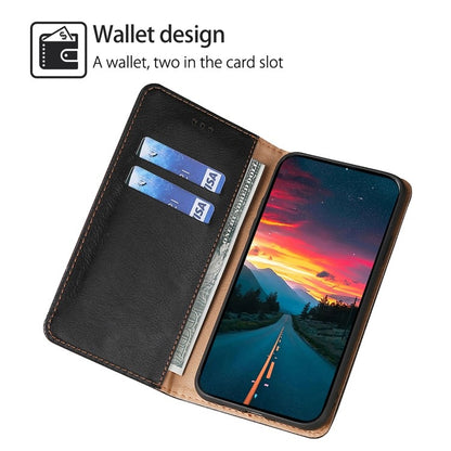 For Samsung Galaxy S25+ 5G Gloss Oil Solid Color Magnetic Leather Phone Case(Black) by buy2fix